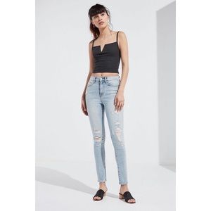 BDG Twig Ripped High-Rise Skinny Jean - Light Wash